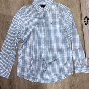 Tommy Hilfiger Light Blue Checkered Shirt